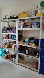 2 etageres en acier et bois 40 x 90 x 180 cm, reglable, Ophalen of Verzenden, Gebruikt