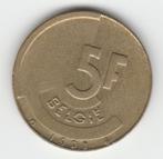 5 frank 1991 België, Postzegels en Munten, Ophalen of Verzenden, Brons, Losse munt