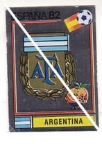 Panini / Espana 82 / Argentina - Embleem, Gebruikt, Poster, Plaatje of Sticker, Verzenden