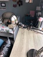 zilveren bureaulamp, Ophalen, Gebruikt, Minder dan 50 cm