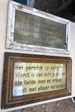2 vintage houten kaders, Antiek en Kunst, Ophalen