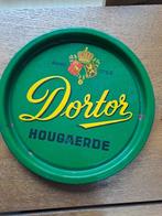 Emaille bier dienbord Dortor Hougaerde, Ophalen of Verzenden, Gebruikt, Reclamebord, Plaat of Schild, Overige merken