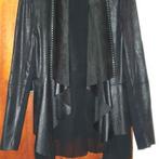 Asymmetrisch jack van Riga Desigual in zwart, met leereffect, Ophalen, Nieuw