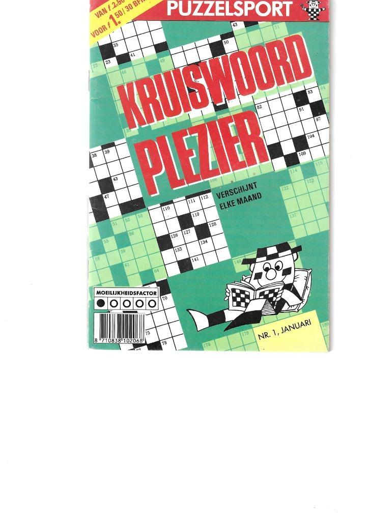 Kruiswoordraadsel, Hobby en Vrije tijd, Denksport en Puzzels, Zo goed als nieuw, Overige typen, Ophalen of Verzenden