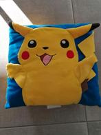 RARE Coussin vintage Pokémon bleu et jaune Pikachu +/-36 cm, Collections, Collections Autre, Comme neuf, Enlèvement ou Envoi