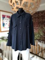 Ottod'Ame donkerblauw oversized shirt, mt 38/40, Kleding | Dames, Maat 38/40 (M), Blauw, Ottod'ame, Ophalen of Verzenden