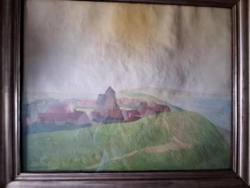 Zonnig schilderij Gerard Baksteen "Landschap" beschikbaar voor biedingen