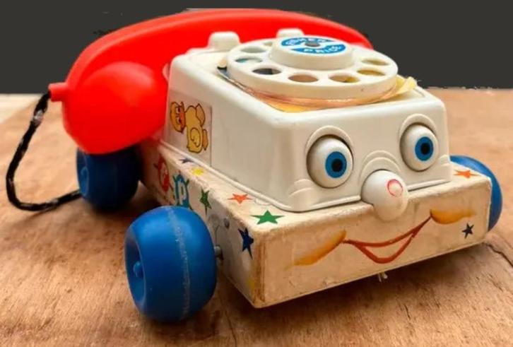 Téléphone/Telefoon CHATTER - Fisher-Price 747 (1961), Kinderen en Baby's, Speelgoed | Fisher-Price, Gebruikt, Overige typen, Met geluid