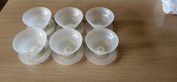 6 coupes tupperware pour flans , crèmes, fruits,  beschikbaar voor biedingen
