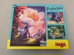 Haba set van 3 puzzels van 48 stukjes, Ophalen, 10 tot 50 stukjes, Zo goed als nieuw, 4 tot 6 jaar