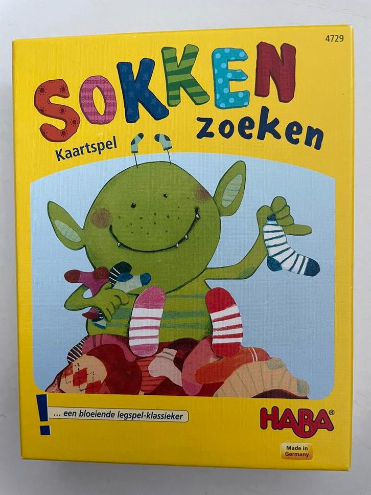 Haba kaartspel sokken zoeken 4+, Hobby en Vrije tijd, Gezelschapsspellen | Kaartspellen, Zo goed als nieuw, Ophalen of Verzenden