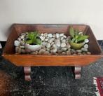 Antieken houten voederbak als decoratie, Antiek en Kunst, Ophalen