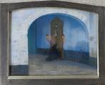 LEO PARET / BIDDENDE NON / ORIGINEEL / 51x61cm / KADER / SIG, Ophalen of Verzenden