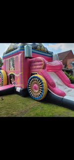 Springkasteel thema Prinsessenkoets, Ophalen, Zo goed als nieuw
