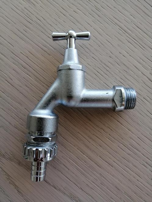Nieuwe dubbeldienstkraan mat verchroomd, Doe-het-zelf en Bouw, Sanitair, Nieuw, Overige typen, Chroom, Koper, Ophalen