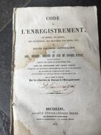 code de l'enregistrement - depuis 1790 jusqu'au 31 décembr, Antiquités & Art, Enlèvement ou Envoi
