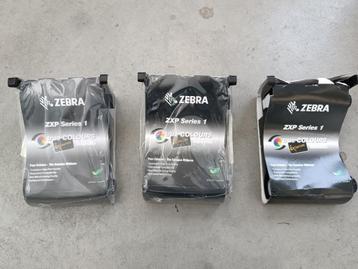 3 x Zebra 800011-140 kleurenlint voor ZXP Series 1 printer beschikbaar voor biedingen
