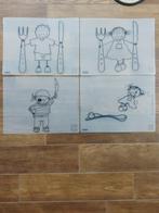 4 placemats / onderleggers Rube & Rutje, Ophalen, Gebruikt