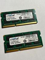 Crucial RAM DDR3L 4GB x 2 = 8GB, Computers en Software, RAM geheugen, Ophalen of Verzenden, Zo goed als nieuw