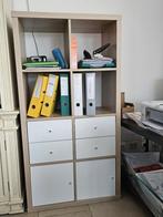 Meuble Kallax Ikea (77x38x147) avec portes et tiroirs, Enlèvement, Comme neuf, Avec tiroir(s)