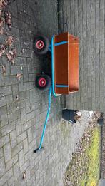 Bolderkar hout - blauw, Ophalen, Gebruikt