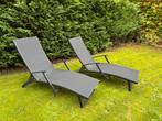 Chaises longues orientables Vinci anthracite, Enlèvement, Utilisé