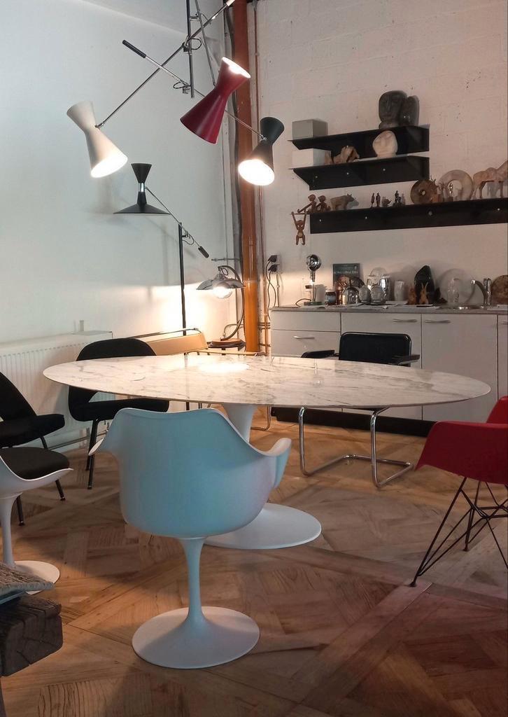 90 x 180 tables tulipes Eero Sarinen jusqu'à 244 x 137 chais, Maison & Meubles, Lampes | Suspensions, Enlèvement ou Envoi