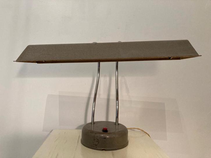 Authentieke vintage notaris bureaulamp, Antiek en Kunst, Antiek | Verlichting, Ophalen of Verzenden