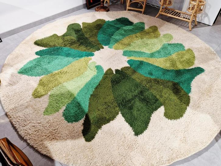 XL Desso rond tapijt , diameter 250 cm , retro vintage, Antiek en Kunst, Kunst | Designobjecten, Ophalen of Verzenden