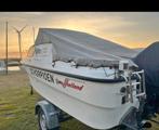 Familie boot 40 pk geen vaarbewijs nodige, Watersport en Boten, Ophalen, Zo goed als nieuw, Buitenboordmotor, Polyester
