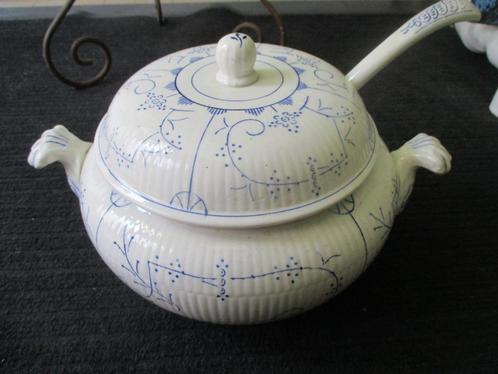 Antieke SOEPTERRINE  BOCH fes . La Louviere---  COPENHAGE, Huis en Inrichting, Keuken | Servies, Gebruikt, Kom(men), Porselein