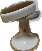 Retro kruk  "space age", Huis en Inrichting, Ophalen, Stof, Gebruikt, Bruin