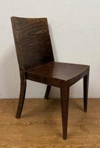 114 Cafe stapelbaar HUTTEN plywood horeca bruin hout stoelen, Gebruikt, Bruin, Ophalen of Verzenden, Vijf, Zes of meer stoelen