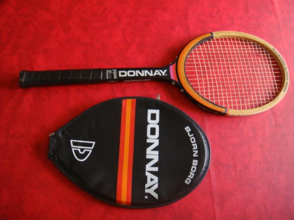 Raquette De Tennis Vintage Donnay Allwood Bjorn Borg Fabriquée Belgique - Occasion état Impeccable