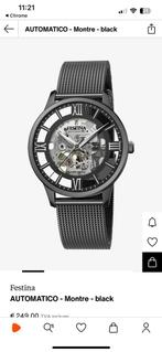 Montre Festina automatique black, Handtassen en Accessoires, Horloges | Heren, Ophalen of Verzenden, Zo goed als nieuw