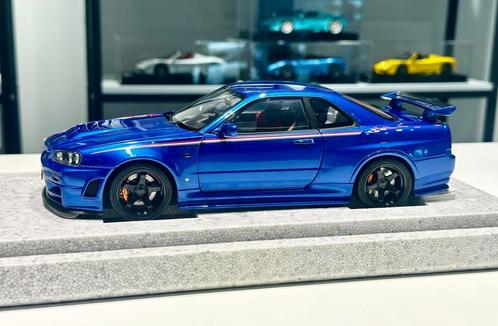 Motorhelix 1/18 Nissan Skyline R34 Crs Nismo (Bayside Blue), Hobby en Vrije tijd, Modelauto's | 1:18, Nieuw, Ophalen of Verzenden