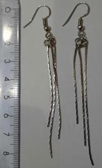 Boucles d'oreilles argentées +/- 8,5 cm de long, Autres matériaux, Pendantes, Enlèvement ou Envoi, Argent