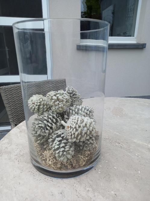 Glazen vaas, Huis en Inrichting, Woonaccessoires | Vazen, Zo goed als nieuw, Overige kleuren, Minder dan 50 cm, Glas, Ophalen