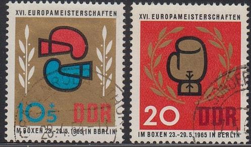1965 - RDA - Championnats d'Europe de Boxe [Michel 1100/1101, Timbres & Monnaies, Timbres | Europe | Allemagne, Affranchi, RDA