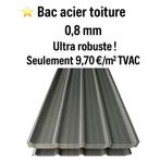 Tôle toiture - Bac acier 0,8 mm - Seulement 9,70€/m² TVAC ! , Ophalen, Nieuw, Overige materialen