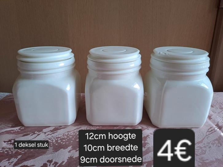 voorraadpotten 3stuks, Antiek en Kunst, Antiek | Servies los, Ophalen of Verzenden