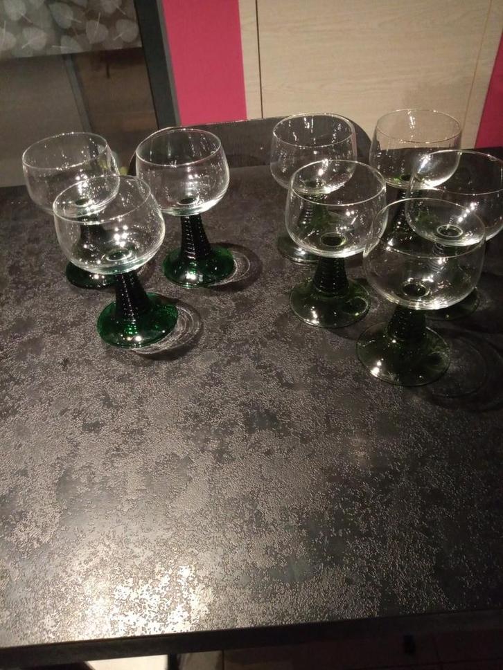 Wijnglas uit de Elzas, Antiek en Kunst, Antiek | Glaswerk en Kristal, Ophalen of Verzenden