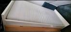 Heel stevig en praktisch 1p-bed met 3 grote lades onder, Huis en Inrichting, Slaapkamer | Bedden, Ophalen, Gebruikt, Wit