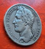 5 Francs.  1833  Pos A.  Leopold l, Postzegels en Munten, Zilver, Ophalen of Verzenden, Losse munt, Zilver