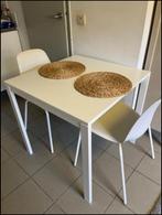 Ikea tafel + 2 stoelen, Comme neuf, Enlèvement