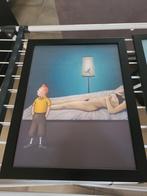 2 cadres de Tintin - érotiques, Enlèvement, Tintin