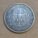 Duitsland 5 Reichsmark 1934, Enlèvement ou Envoi, Monnaie en vrac, Argent, Allemagne