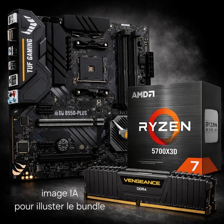 Bundle AM4 (Carte mère / CPU / RAM), Informatique & Logiciels, Cartes mères, Utilisé, AMD, DDR4, Enlèvement ou Envoi