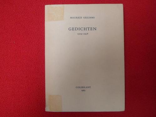 Maurice Gilliams: Gedichten (1919-1958), Livres, Poèmes & Poésie, Utilisé, Un auteur, Enlèvement ou Envoi