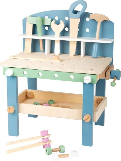 Scandinavische kinderwerkbank, Kinderen en Baby's, Speelgoed | Houten speelgoed, Nieuw, Overige typen, Ophalen of Verzenden